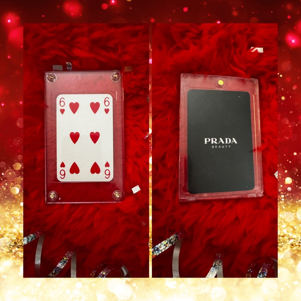 ❤️‍🔥PRADA Beauty Vintage Luxe Collectors Playing Card- 6 of ♥️